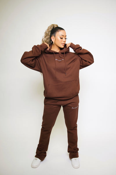 *LIMITED* MANIFEST FLARED PANTS - CHOCOLATE