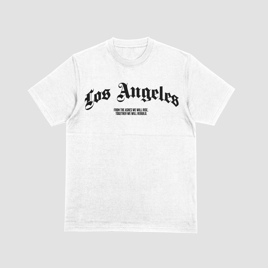 LOS ANGELES RELIEF TSHIRT - WHITE