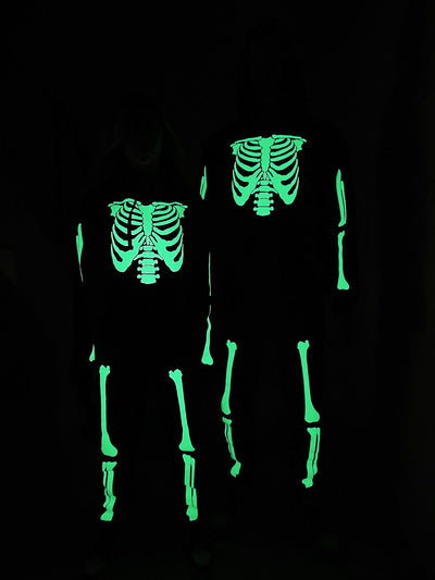 GLOW IN THE DARK SKELETON JOGGERS